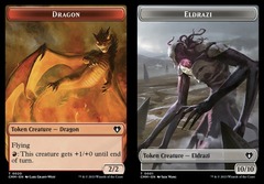 Dragon (0020) // Eldrazi (0001) Double-Sided Token - Foil